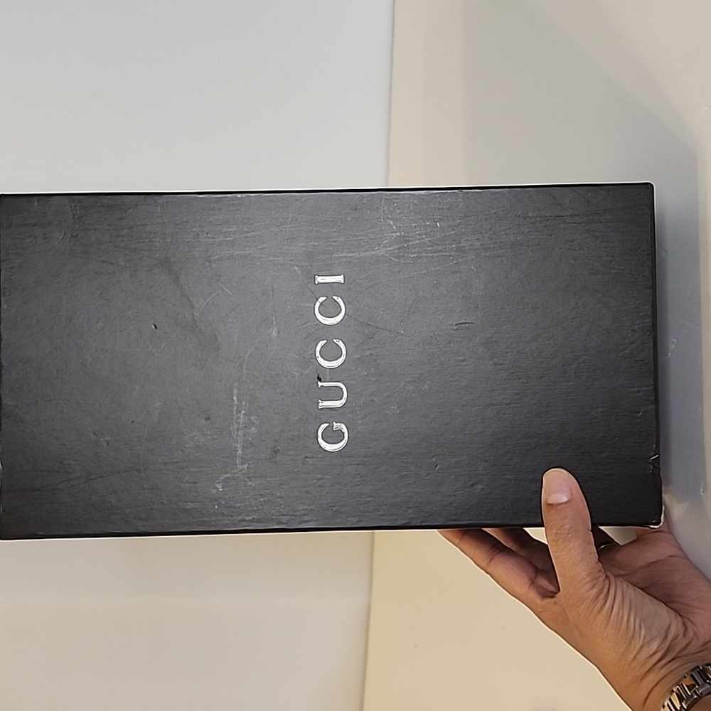 Gucci Sandalo Suola Gomma Denim GG Nero Sandal - Picture 14 of 17